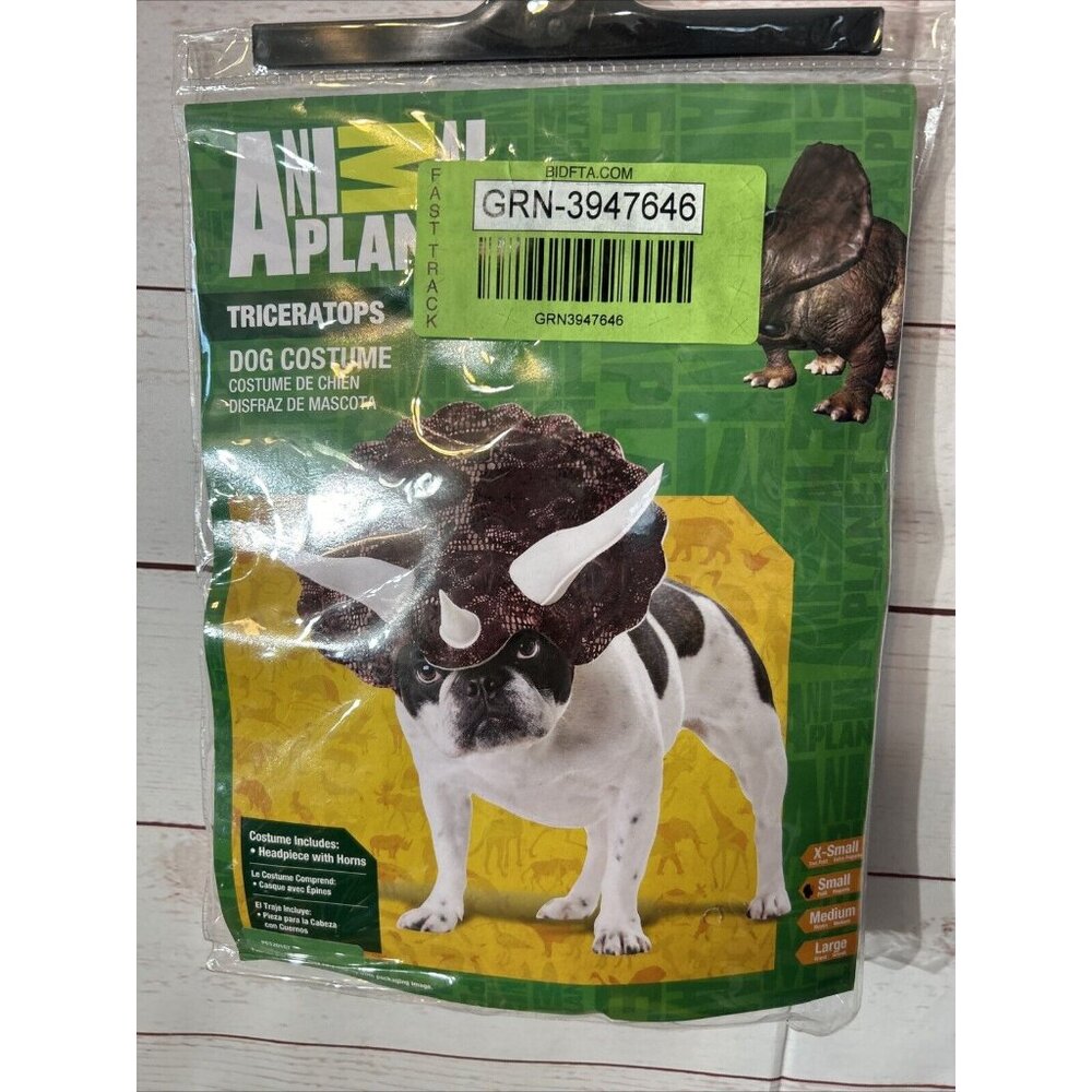 Animal Planet Size Small 12-14” Triceratops Dog Pet Costume HeadPiece Only New
